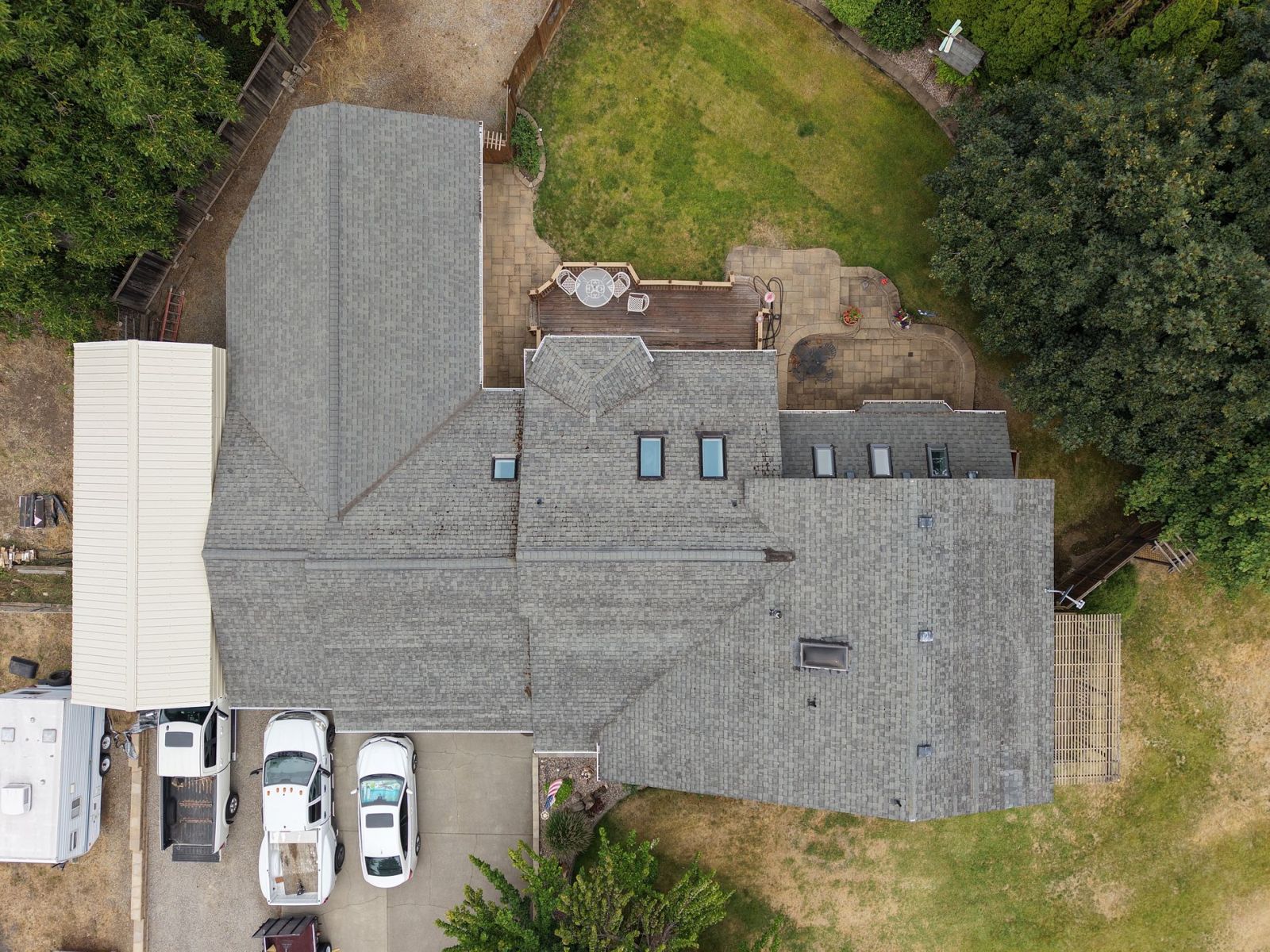 Lake City Roofing before & after images
