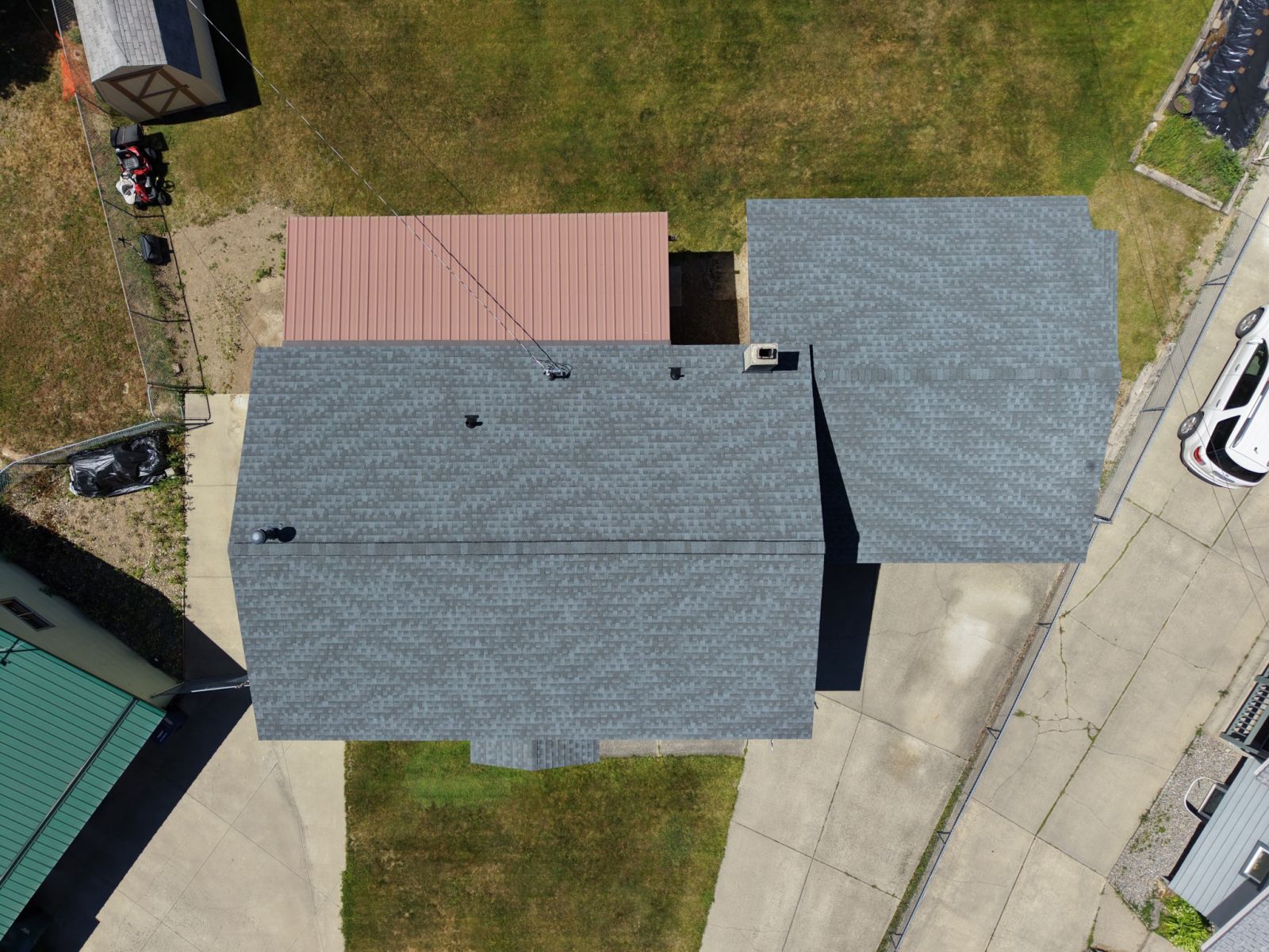 Lake City Roofing before & after images