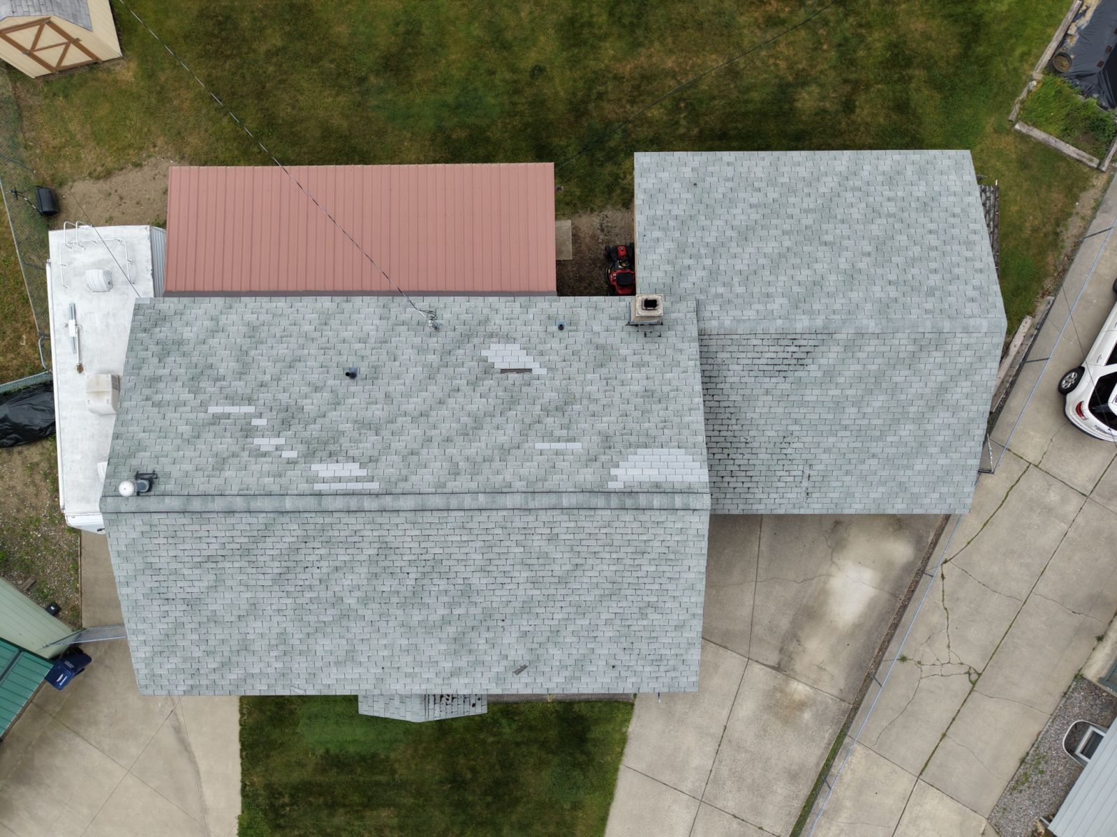 Lake City Roofing before & after images