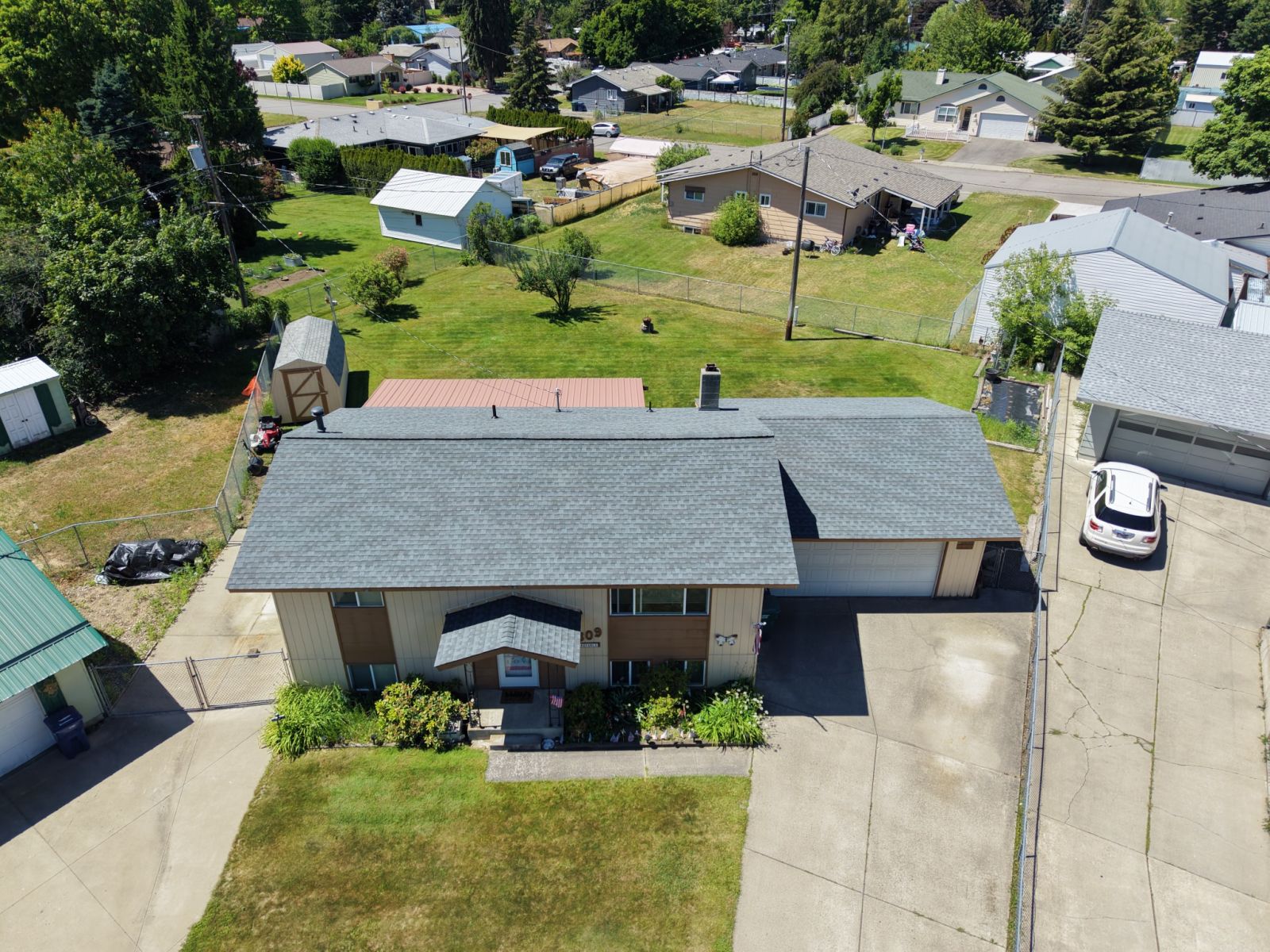 Lake City Roofing before & after images