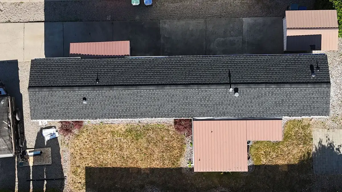Lake City Roofing before & after images