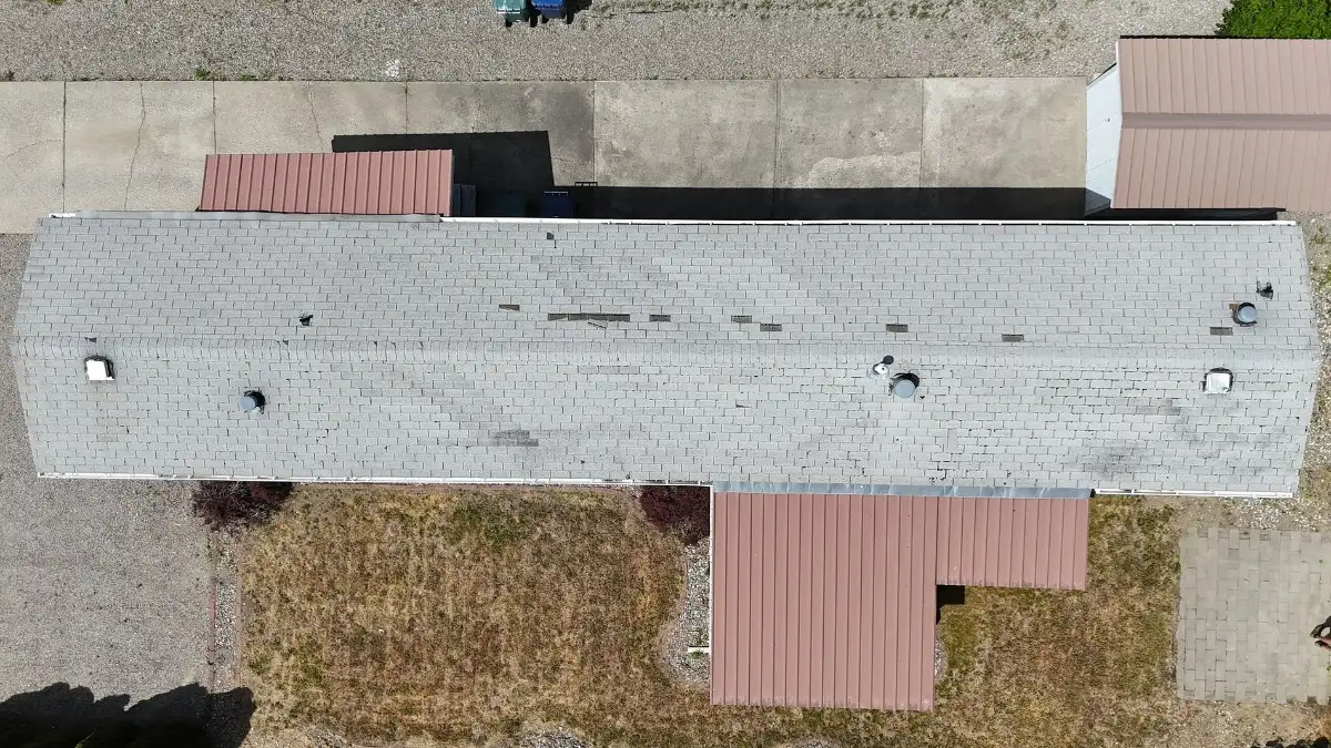 Lake City Roofing before & after images