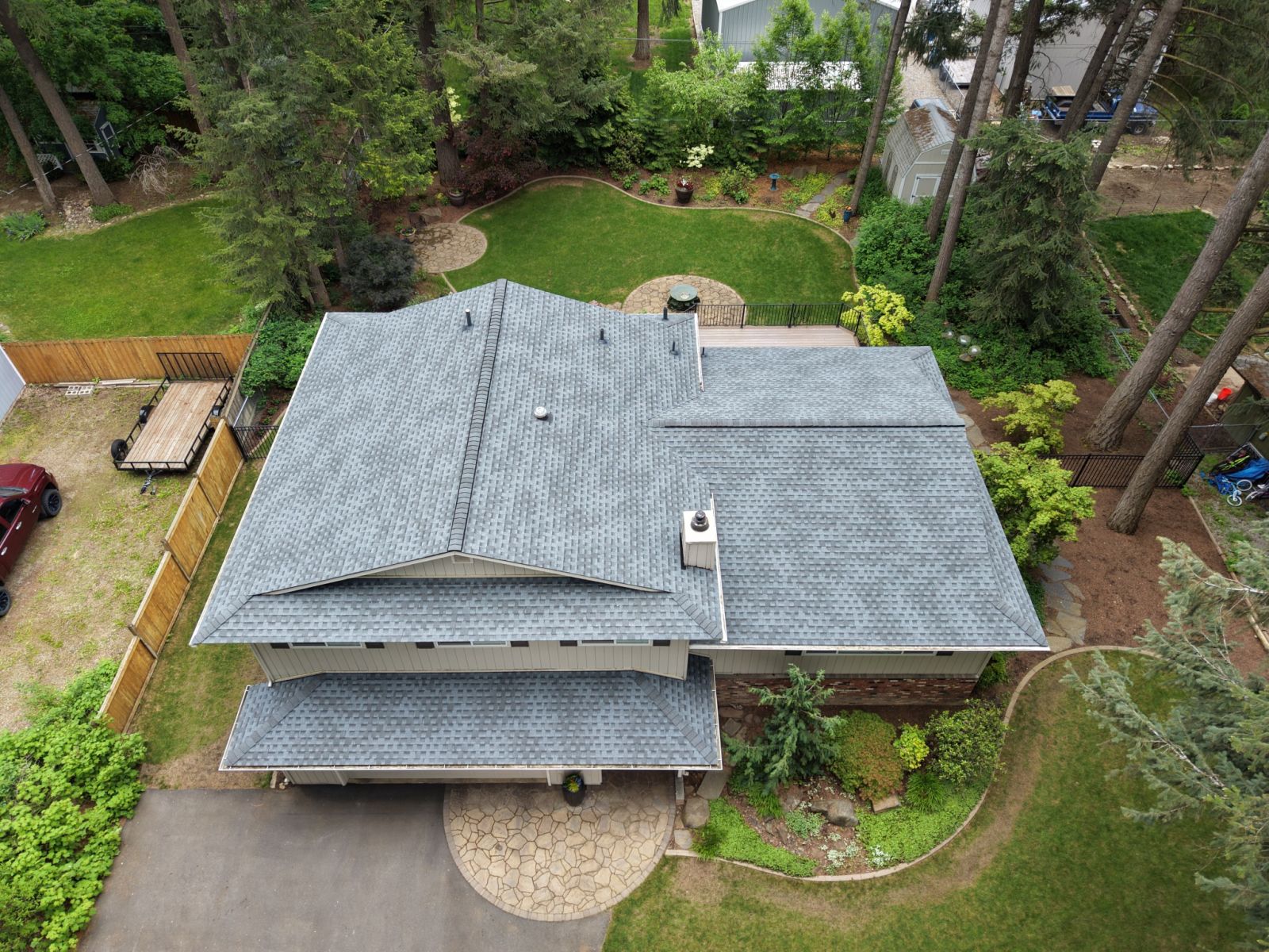 Lake City Roofing before & after images