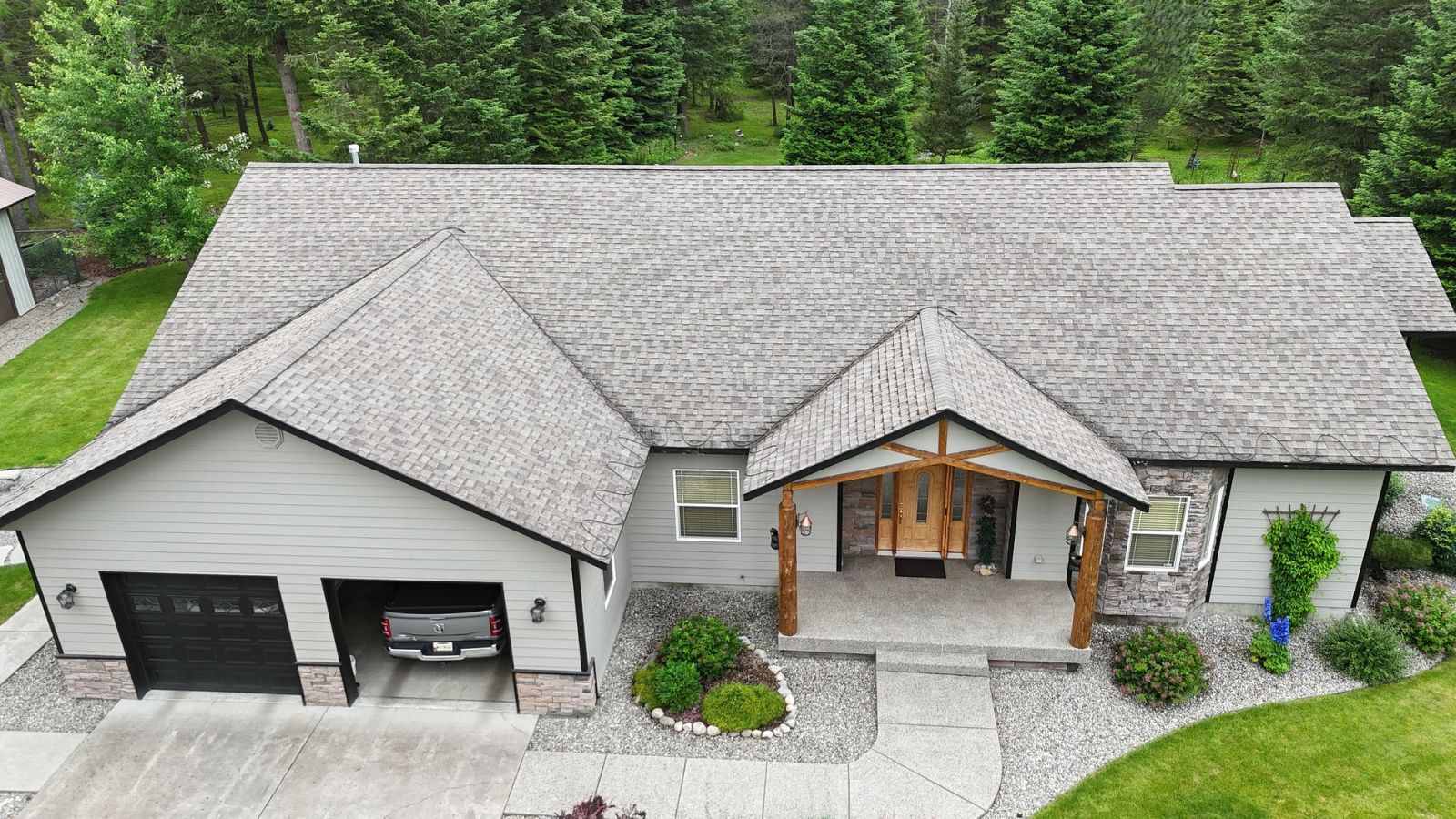Lake City Roofing before & after images