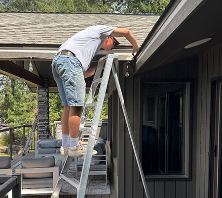 Gutter cleaning and maintenance by Lake City Roofing