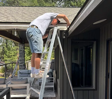 Gutter cleaning and maintenance by Lake City Roofing