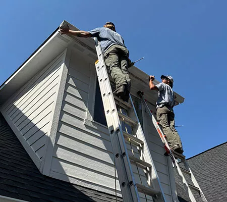 Gutter repair and installation by Lake City Roofing